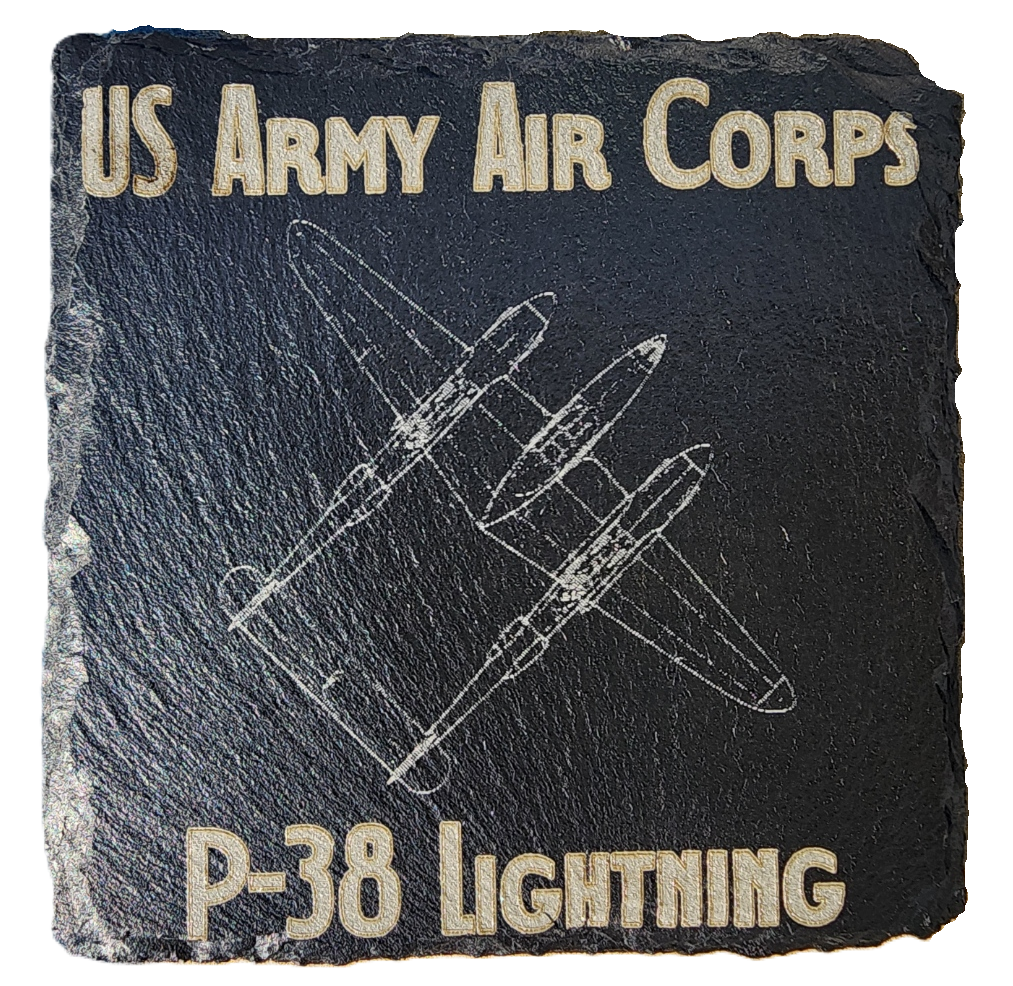 P-38 Lightning Slate Overhead Coaster