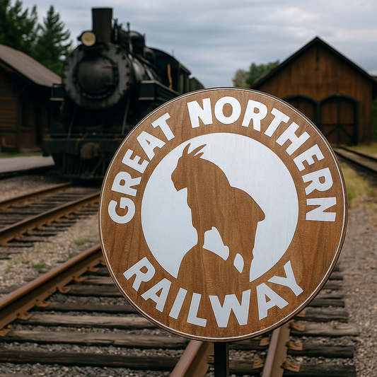 Great Northern Railway Rustic Sign