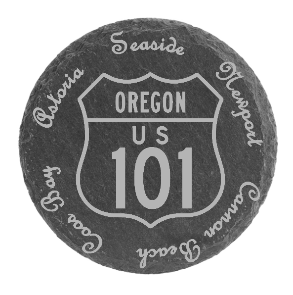 Oregon Coast Cities Slate Coasters