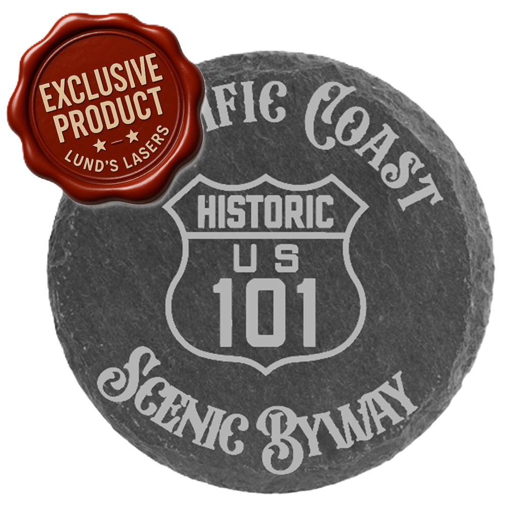 Pacific Coast Scenic Byway Slate Coaster