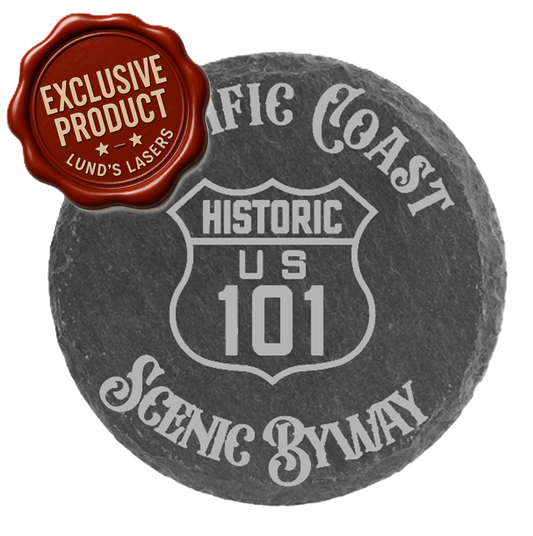 Pacific Coast Scenic Byway Slate Coaster