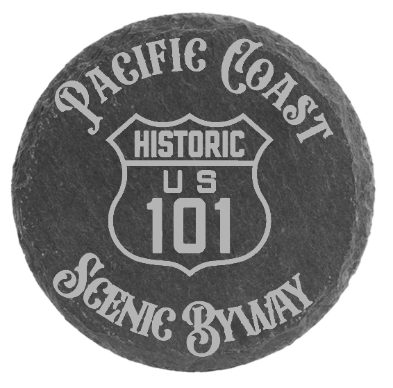 Pacific Coast Scenic Byway Slate Coaster
