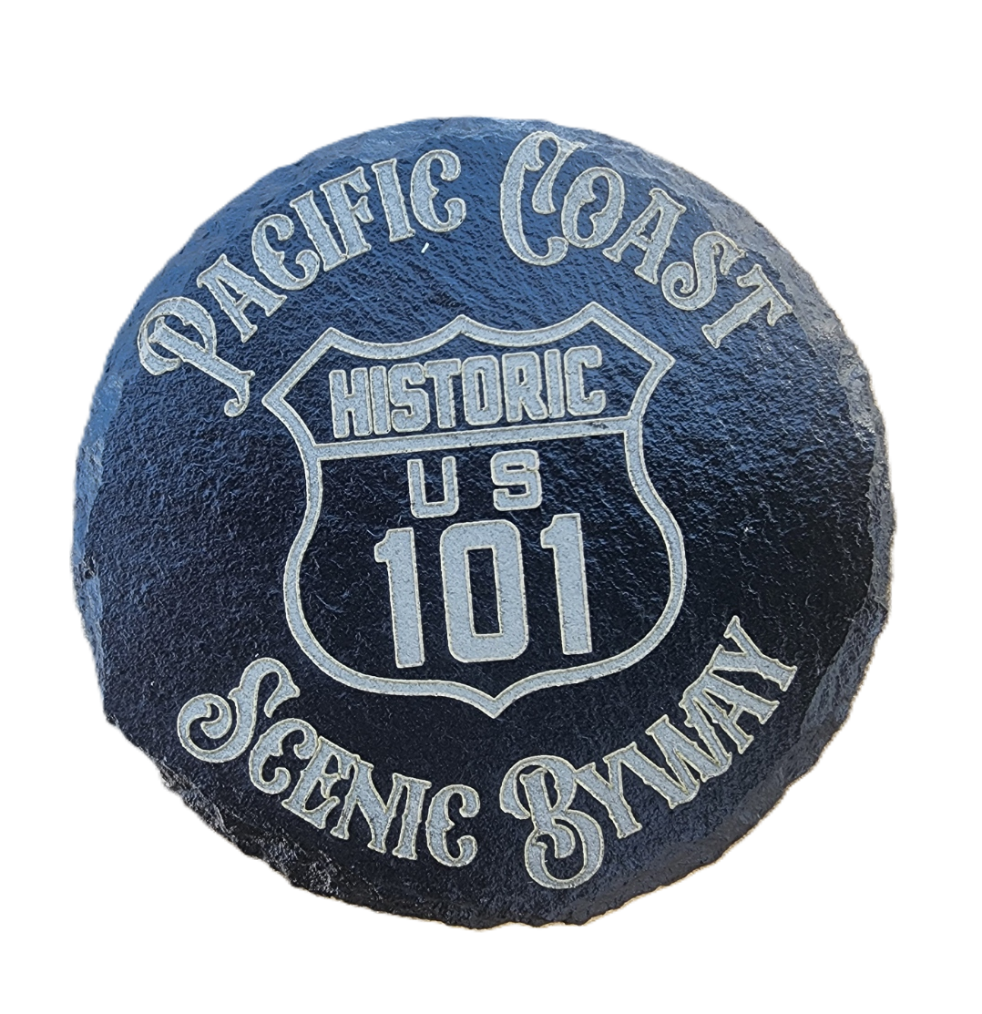 Pacific Coast Scenic Byway Slate Coaster