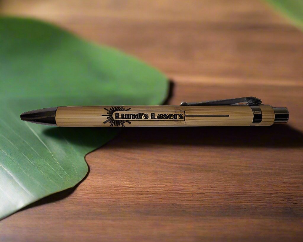 Custom Engraved Bamboo Pen – Lund's Lasers LLC