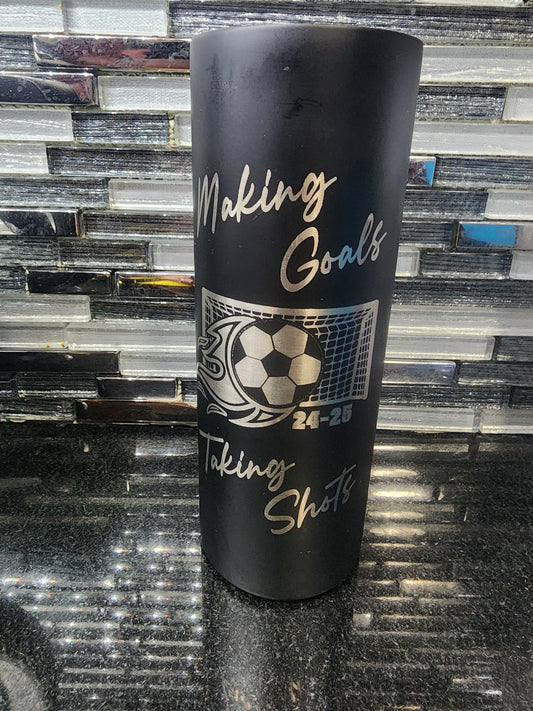 Skinny 20oz Soccer Tumbler