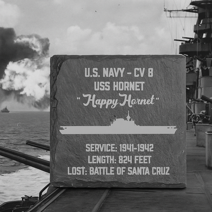 WW2 USS Hornet Slate Coaster