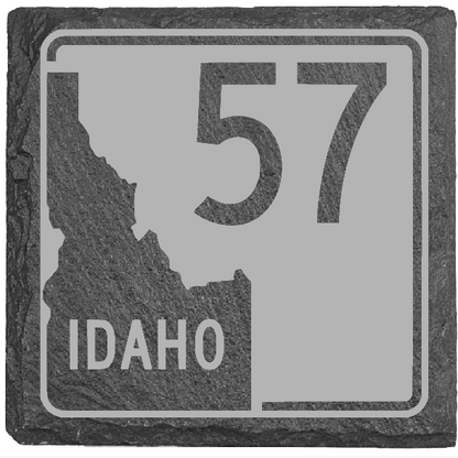 Priest Lake Road Sign Coaster