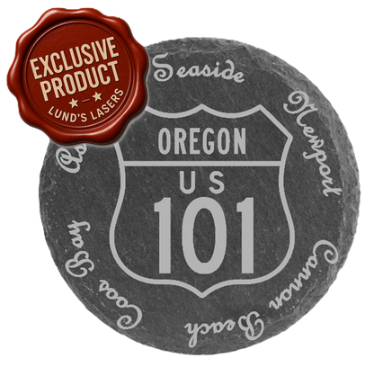 Oregon Coast Cities Slate Coasters