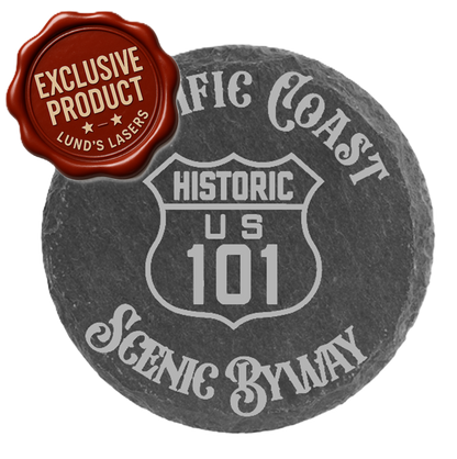 Pacific Coast Scenic Byway Slate Coaster