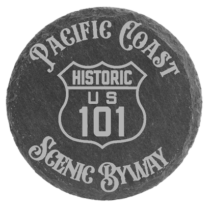 Pacific Coast Scenic Byway Slate Coaster