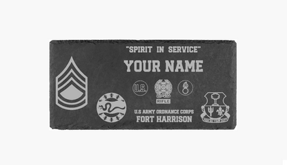 Armed Forces Engraved Slate Plaque