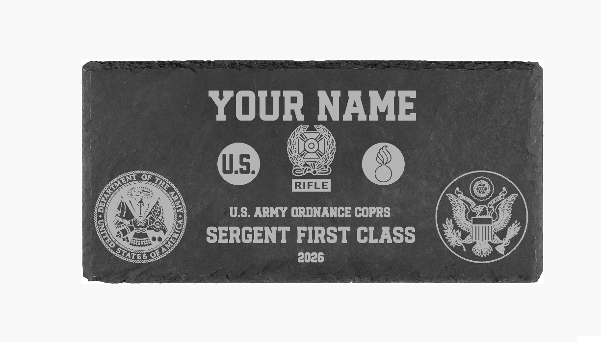 Armed Forces Engraved Slate Plaque