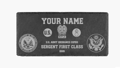 Armed Forces Engraved Slate Plaque
