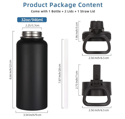 Custom 32 oz Insulated Water Bottle