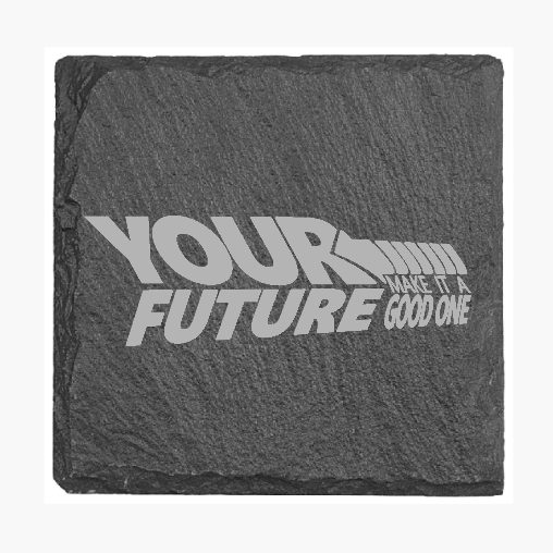 Back to the Future Inspired Slate Coaster