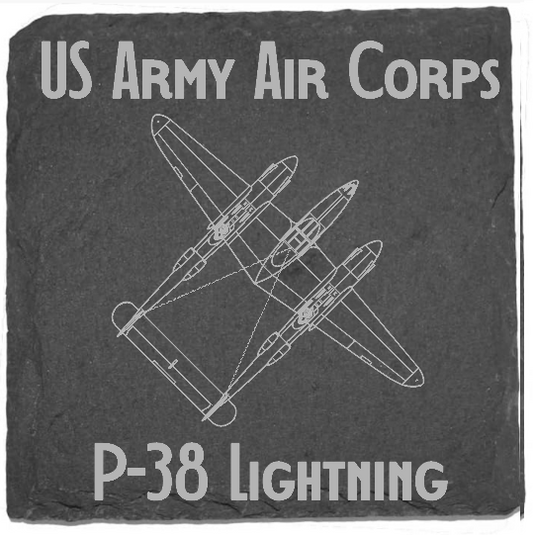 P-38 Lightning Slate Overhead Coaster