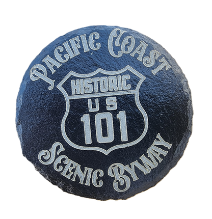 Pacific Coast Scenic Byway Slate Coaster